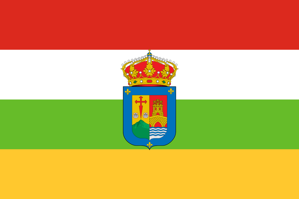 1024px Flag of La Rioja with coat of arms.svg